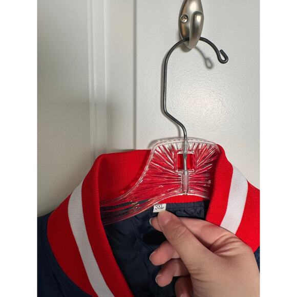 Unbranded New England Patriots Mens Button Up Windbreaker Jacket Size 3XL - Picture 2 of 3